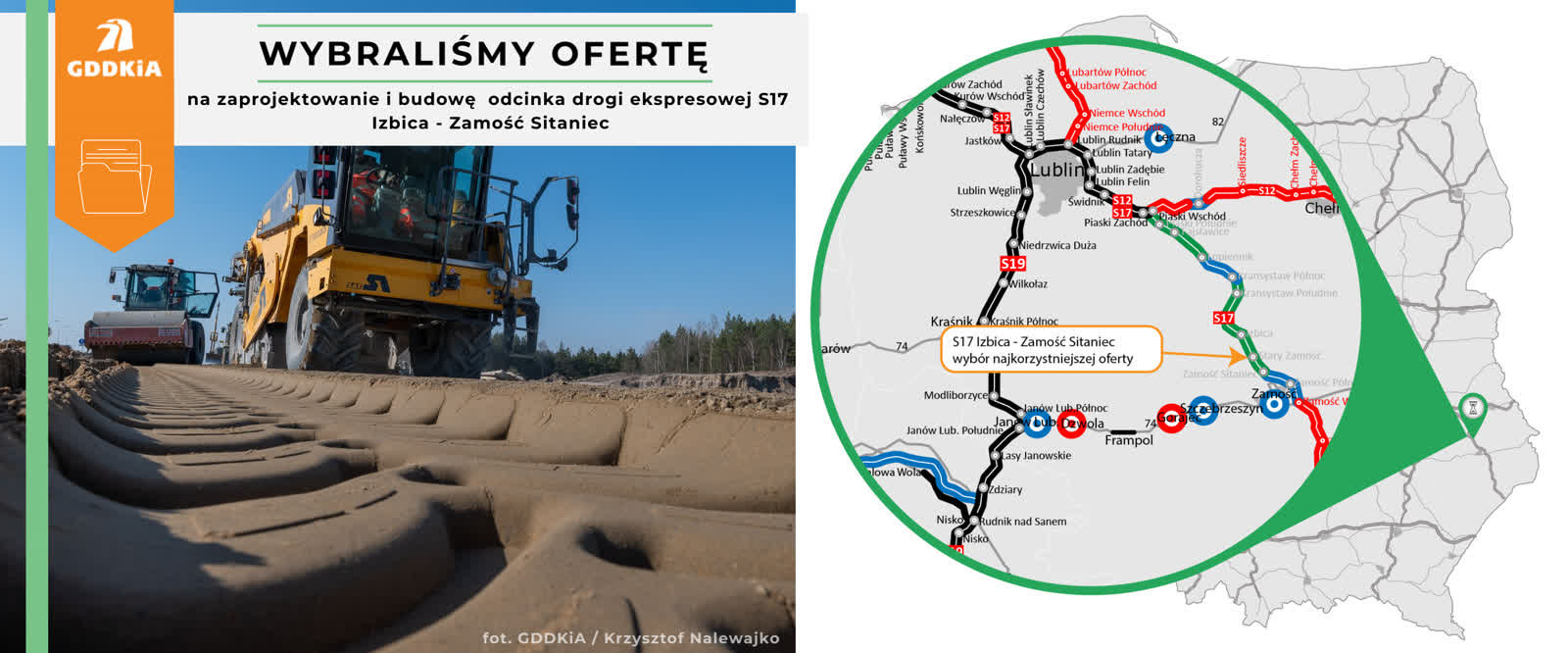 Dwanaście ofert wpłynęło w przetargu na projekt i budowę S17 Izbica-Zamość Sitaniec 3 68761d4c-05d0-4d39-bd76-da4d931df026.png