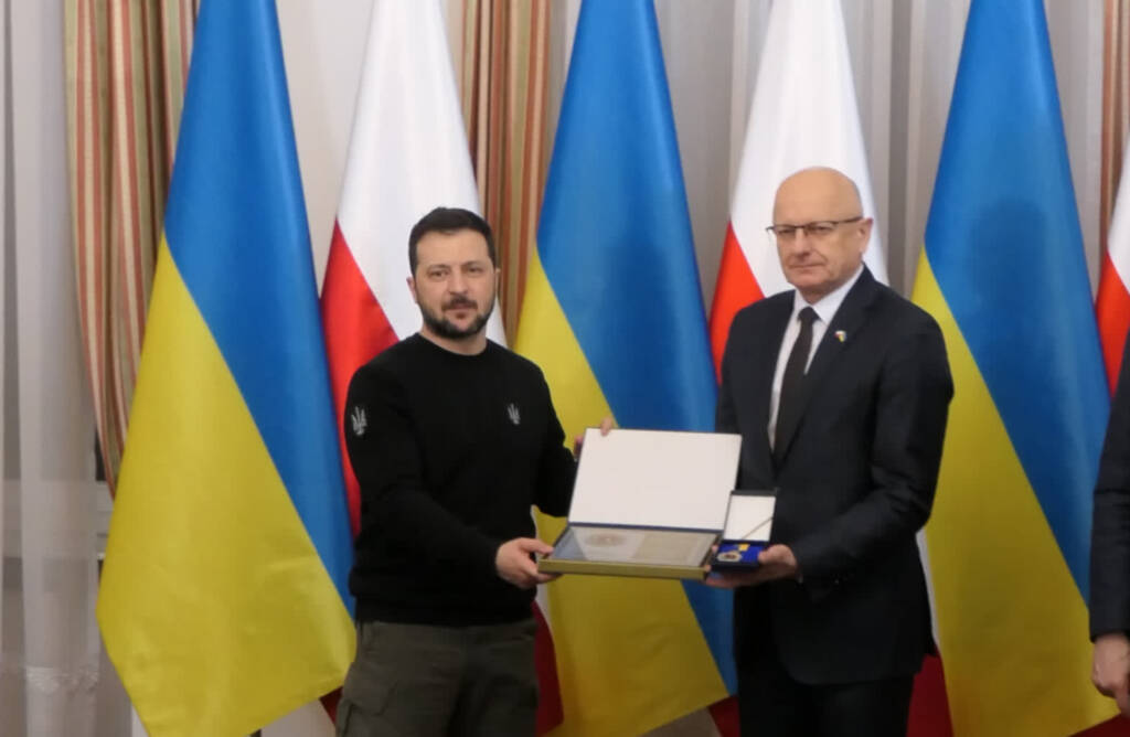 lublin z tytulem miasto ratownik przyznawanym przez prezydenta ukrainy fot. miasto lublin 3 2024 02 24 095832