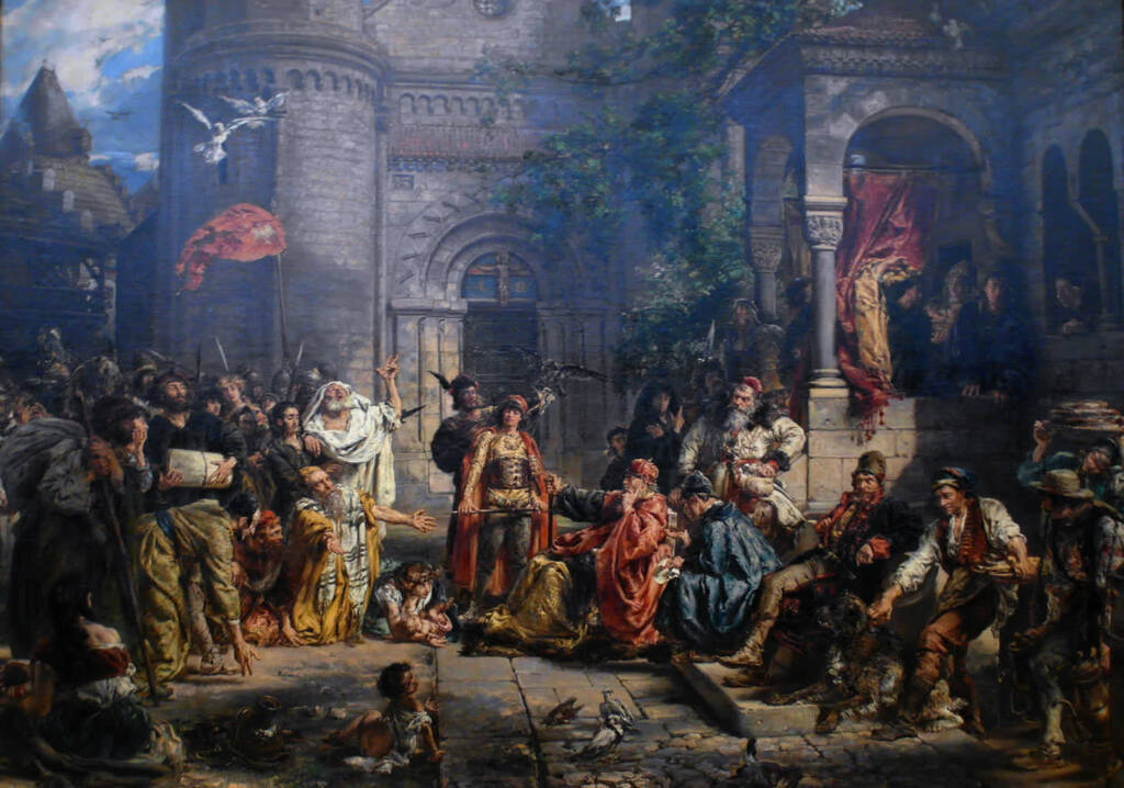 reception of jews in poland by jan matejko 1889 2024 02 07 085436