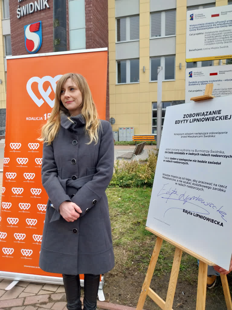 Zobowiązanie wyborcze kandydatki na burmistrza Świdnika. Chodzi o zasiadanie w radach nadzorczych 2 20240319_103224.jpg