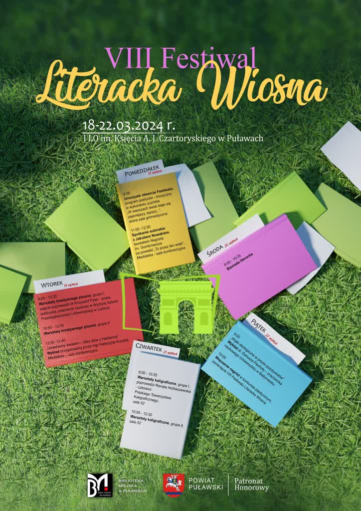 „Literacka Wiosna". Festiwal dla puławskich miłośników literatury 2 417577321_1166904051097070_3372184142297846361_n.jpg