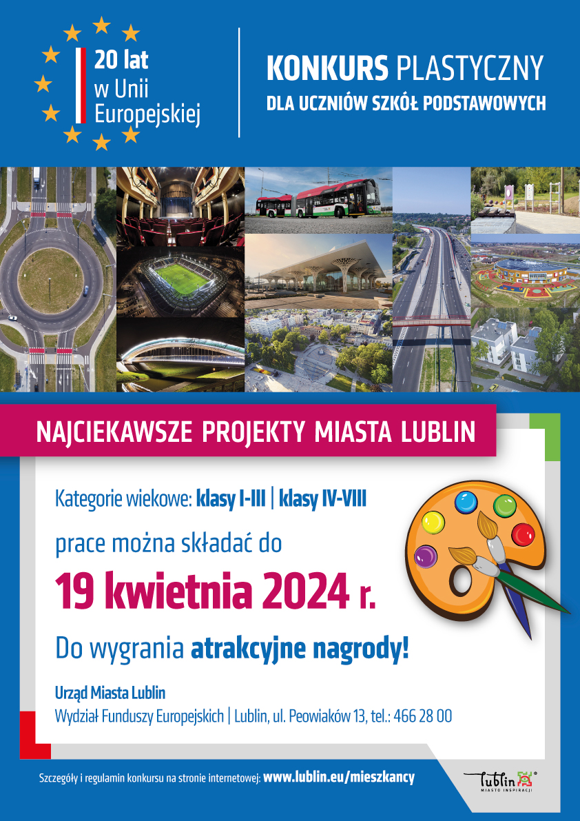 „20 lat w UE – najciekawsze projekty Miasta Lublin". Konkurs plastyczny dla uczniów 2 Konkurs_plastyczny_grafika.jpg