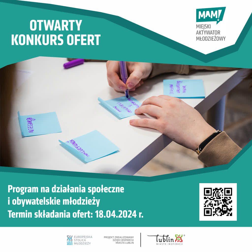 Lublin: są pieniądze na działania organizacji młodzieżowych 3 MAM_grafika.png