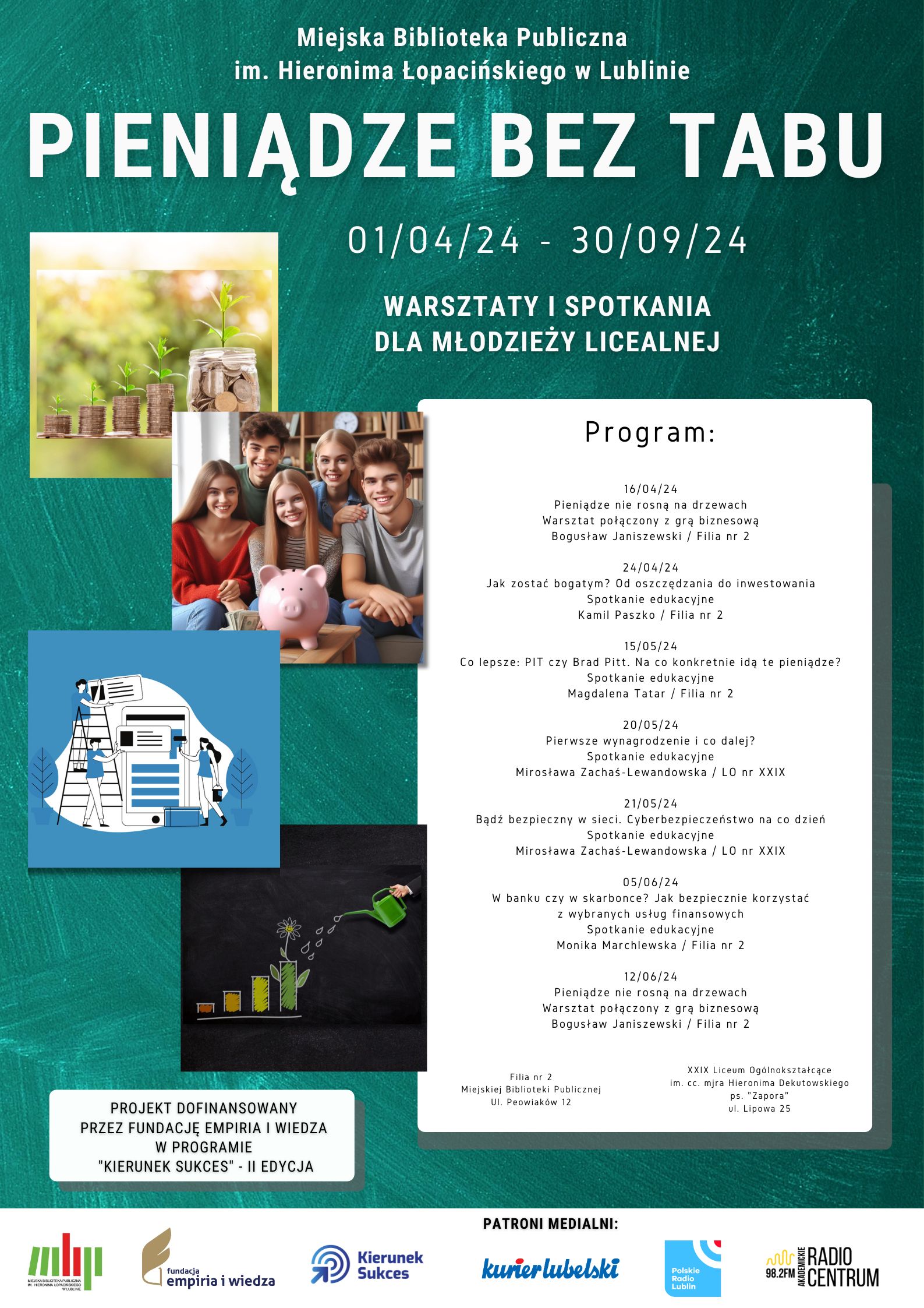 "Pieniądze nie rosną na drzewach". Młodzież spotka się na wykładzie w Lublinie 2 Pieniadze_bez_tabu_plakat_do_druku.jpg