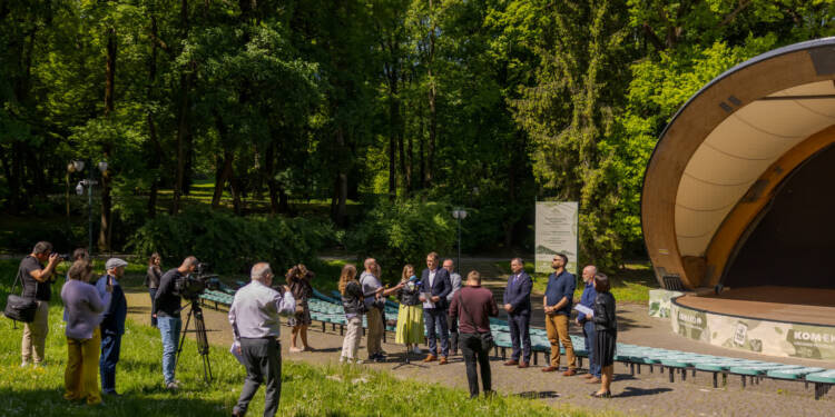 briefing prasowy festiwal przyrody 2024 w ogrodzie saskim fot. miasto lublin 1 2024 05 16 130141