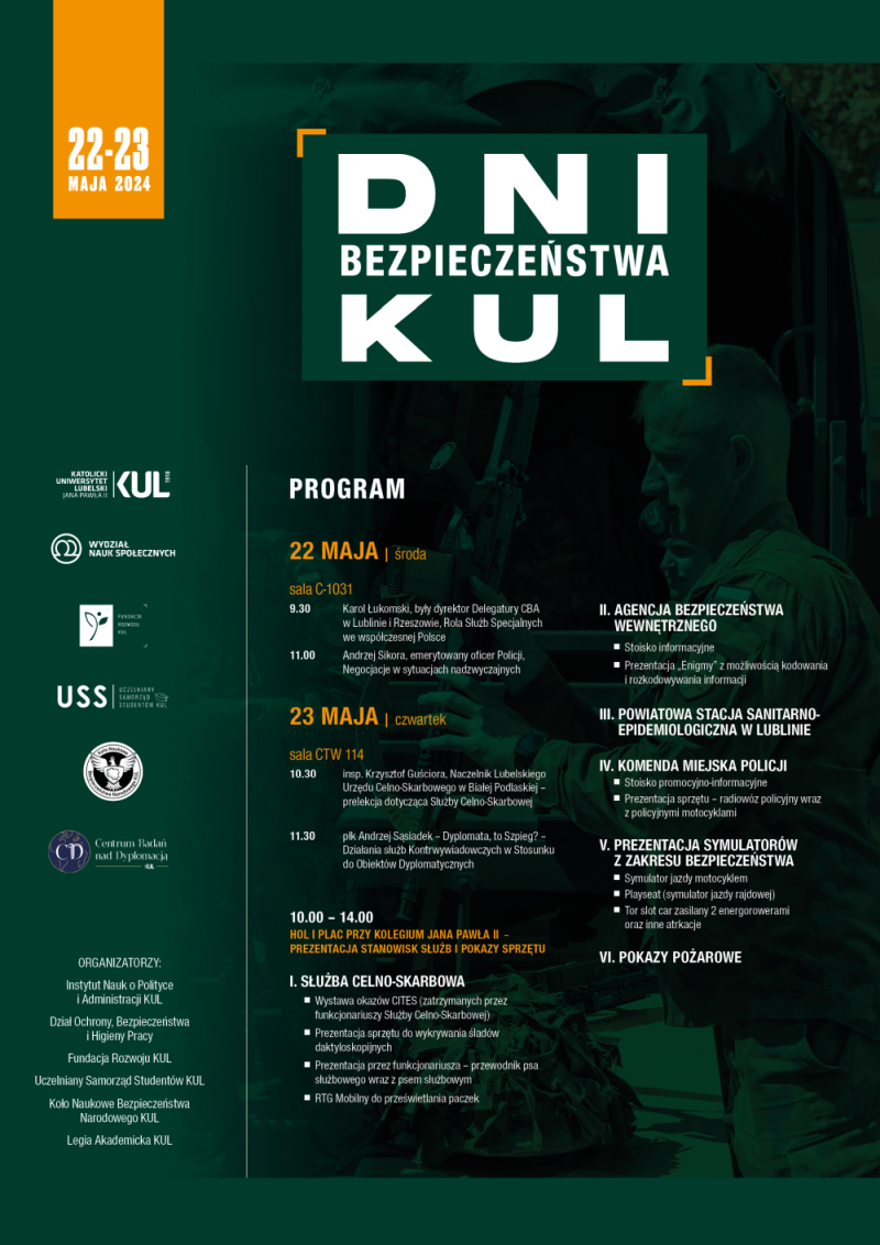 KUL zaprasza na Dni Bezpieczeństwa 2 DNI BEZPIECZENSTWA KUL-2024.png