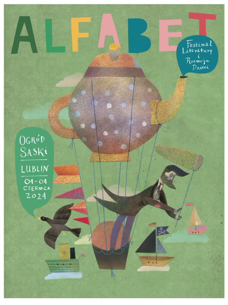 Dzieci trafią do baśniowej przestrzeni. Wystarczy, że zajrzą do Ogrodu Saskiego 3 Festiwal Alfabet_plakat.jpg