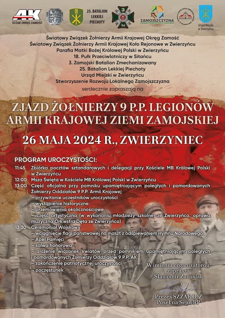 Zwierzyniec: Zjazd Żołnierzy 9 Pułku Piechoty Legionów Armii Krajowej 2 pobrane.jpg