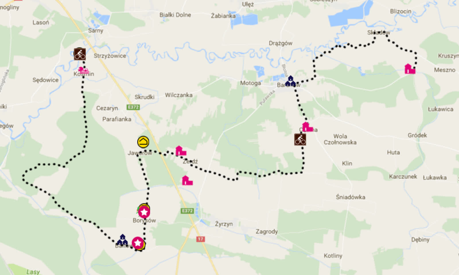 Malownicze szlaki rowerowe na Lubelszczyźnie. Gdzie warto się wybrać? 3 CzarnySzlakRowerowy-Calosc_Mapa.png