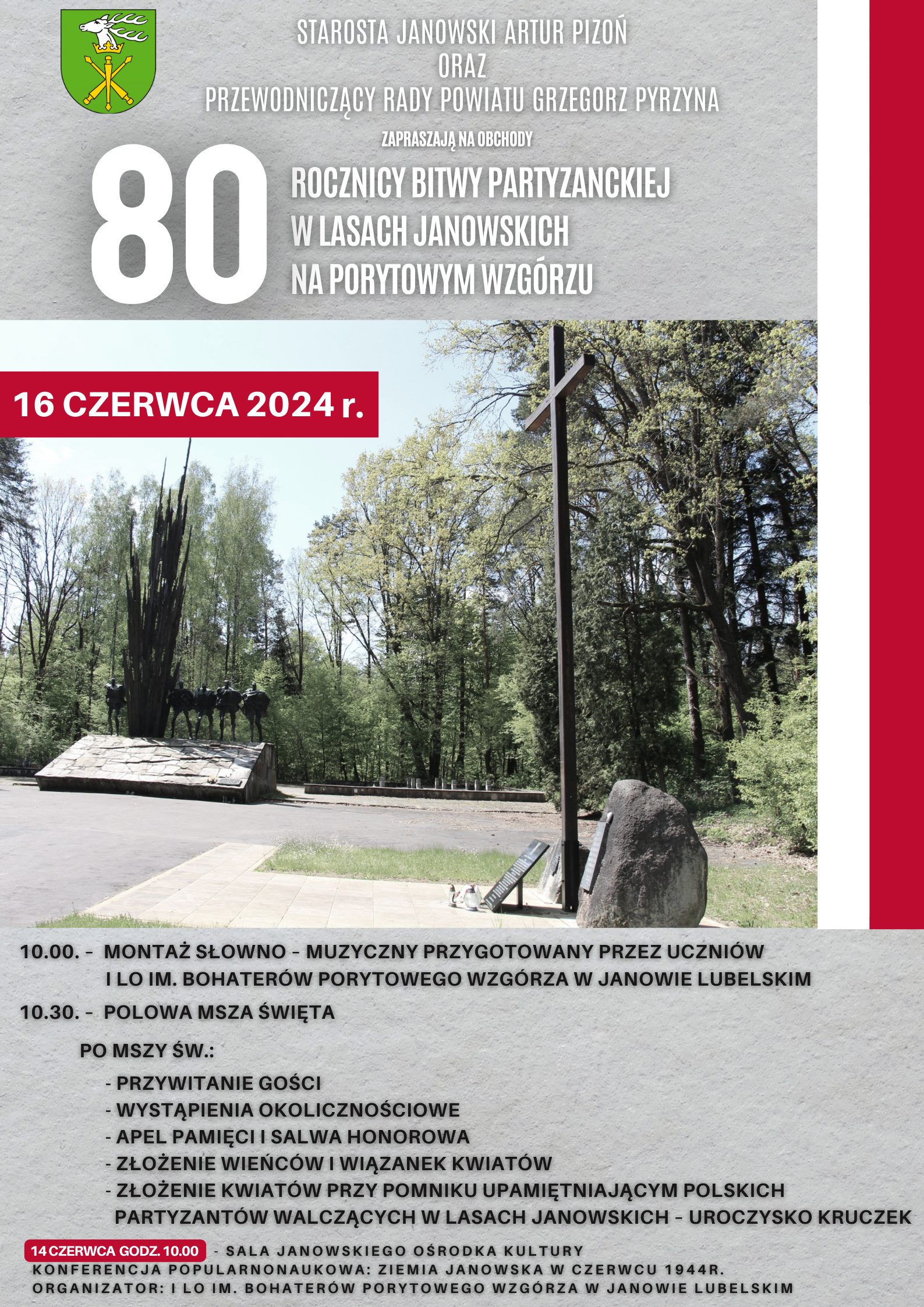 Uczczą 80. rocznicę wielkiej partyzanckiej bitwy 2 Porytowe-2024ok.png