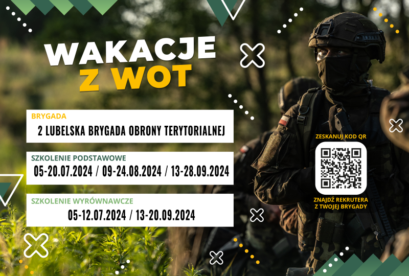 Spędź wakacje na poligonie. Dodatkowy termin szkoleń z WOT 2 WAKACJEzWOT_plakat mały.png