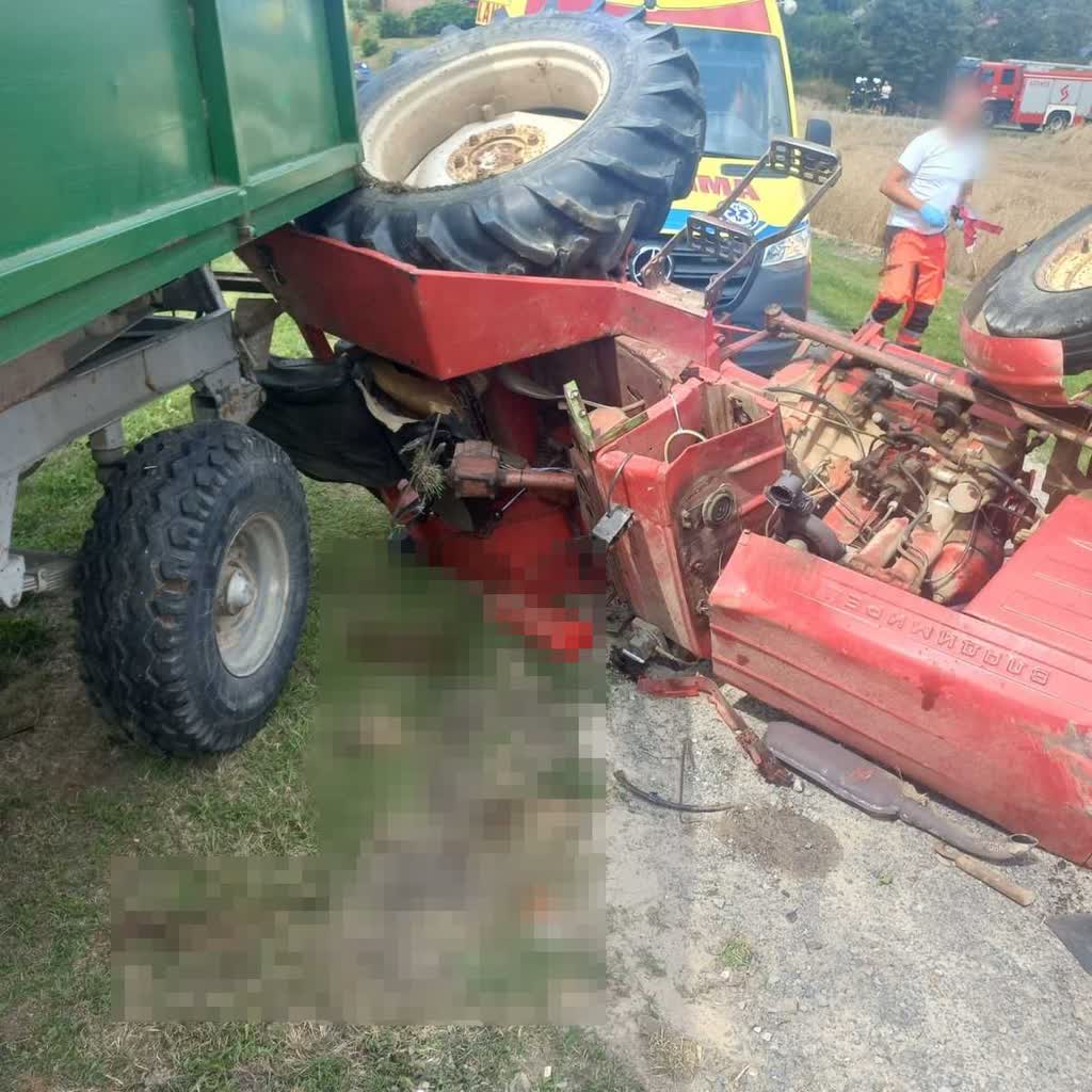 Wypadki podczas prac polowych. Ciągniki przygniotły kierowców 2 340-247177.jpg
