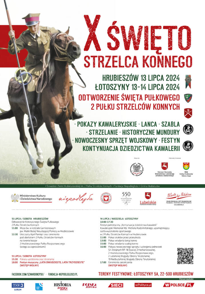 FN Hrubieszow X Swieto Strzelaca Konnego Plakat 100x70 2024