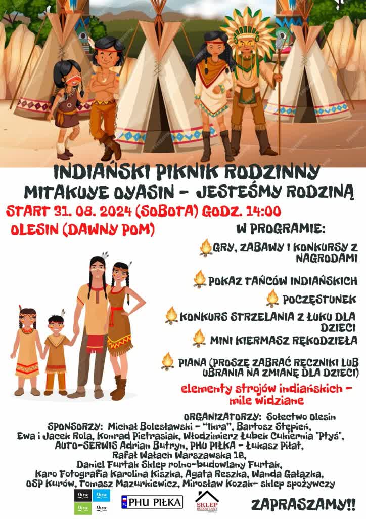 Podróż na Dziki Zachód. Olesin zaprasza na Indiański Piknik Rodzinny 2 456113782_1433304950803477_5731998635060870353_n.jpg