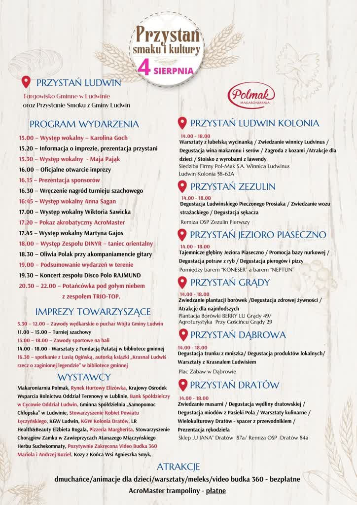 Regionalne smaki i kultura. Wyjątkowe „przystanie” w całej gminie 2 ludwin2.jpg