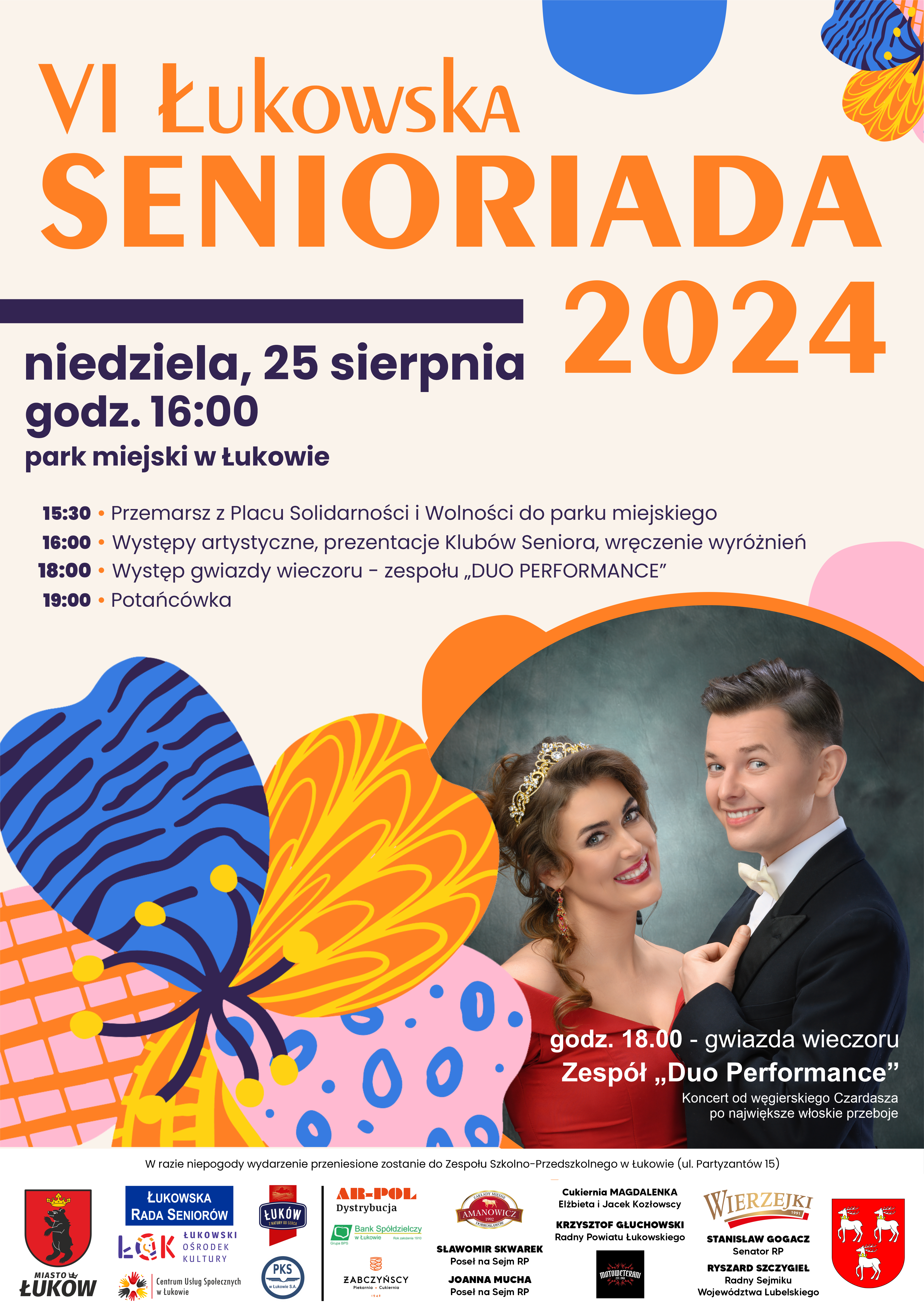 Artystyczna Senioriada z potańcówką 2 Plakat A3 - Senioriada 2024.png