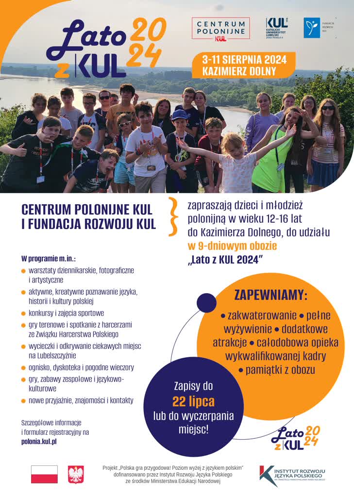 Polonijne dzieci spędzą lato z KUL 2 PLAKAT_Lato_z_KUL24_z_dofinansowaniem_rekrut_do22VII.jpg