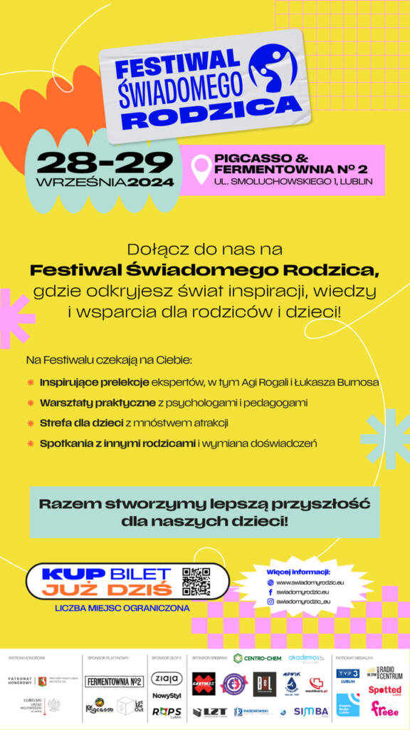 Plakat Festiwal Swiadomego Rodzica