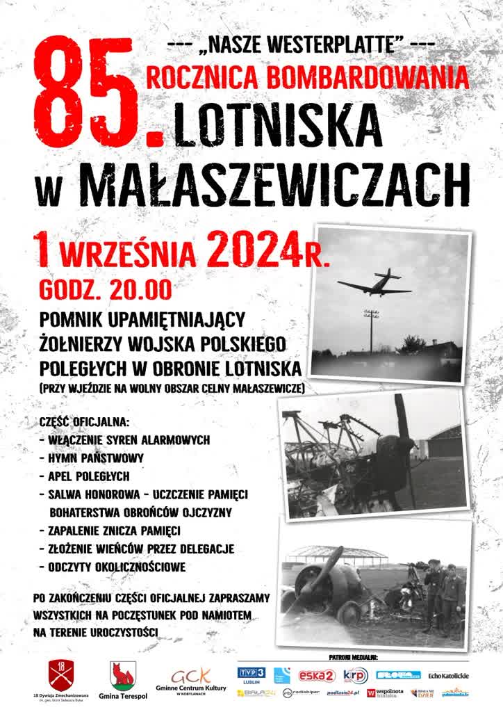 Upamiętnią bohaterów broniących Małaszewicz. Rocznica bombardowania lotniska 2 Małaszewicze.jpg