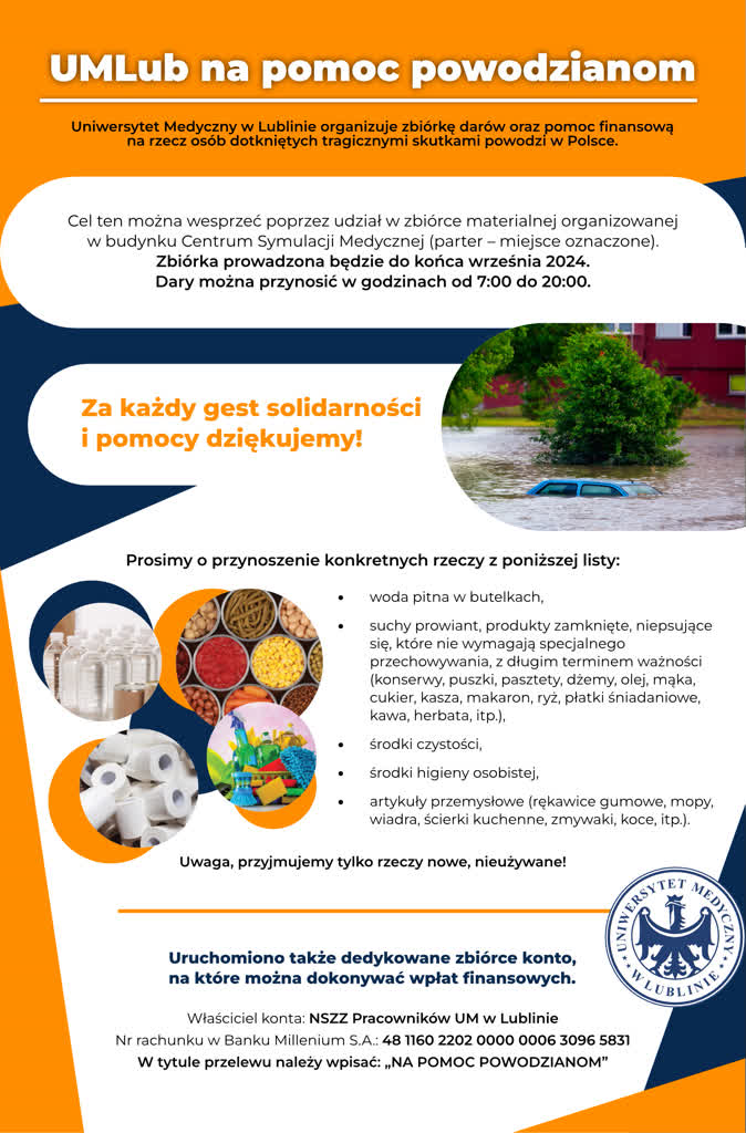 Uniwersytet Medyczny włącza się w pomoc dla powodzian 2 powodz_2.png