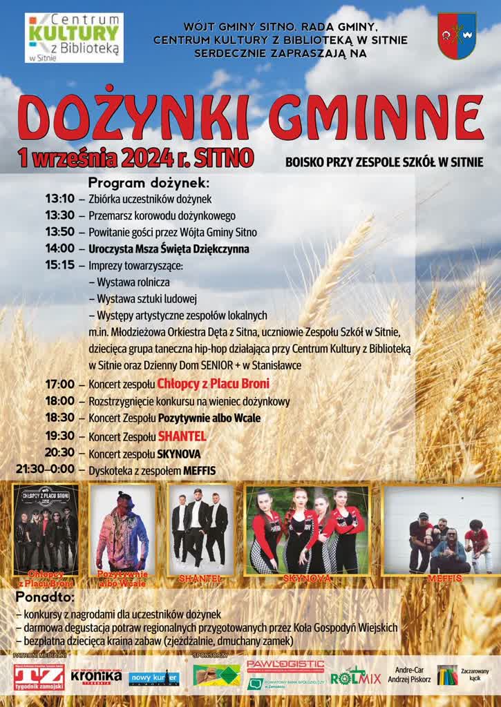 Dożynkowa niedziela w regionie. Gdzie odbędą się święta plonów? 6 sitno.jpg