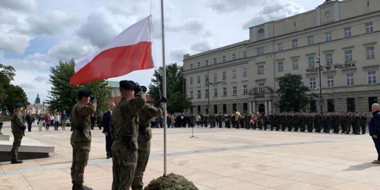 uroczystosci na placu litewskim przy pomniku nieznanego zolnierza fot. miasto lublin 2024 09 17 072124