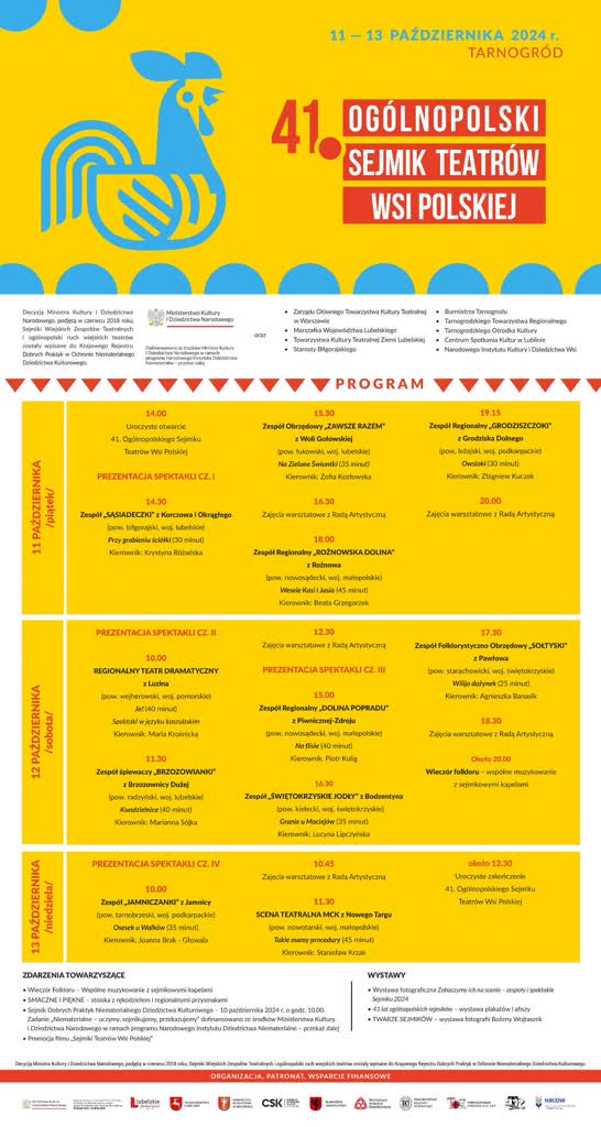 Teatry wsi polskiej prezentują się w Tarnogrodzie 2 41.SEJMIK_AFISZ.jpg