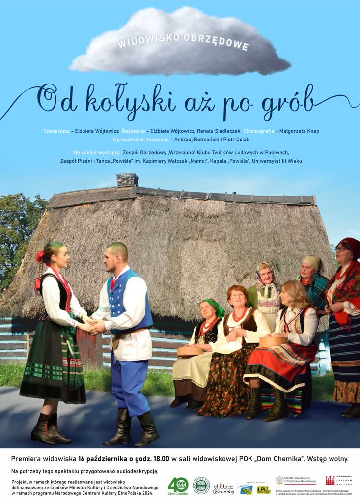 „Od kołyski aż po grób". Zwyczaje polskiej wsi na widowisku obrzędowym w Puławach 2 462365458_958326286311216_111817487907090010_n.jpg