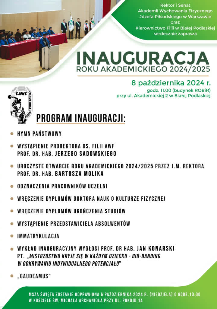 Bialska AWF zainaugurowała rok 2 biala.png