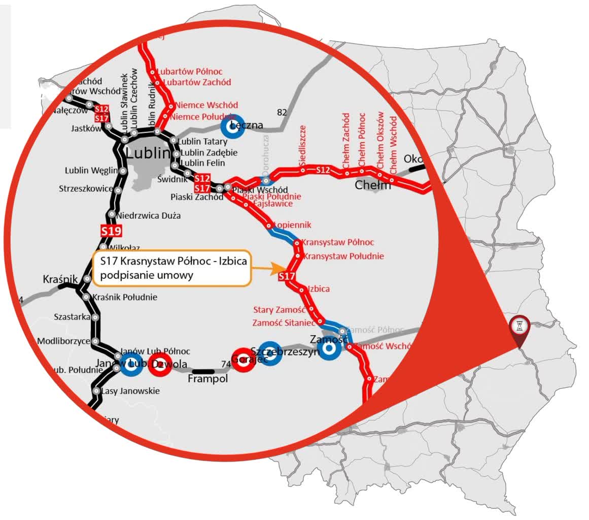 Podpisano umowę na budowę kolejnego odcinka drogi ekspresowej w Lubelskiem 1 generalna 1.jpg