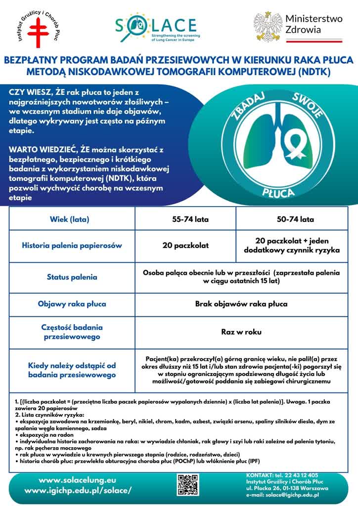 Parczew: bezpłatne badania przesiewowe w kierunku raka płuca 3 ULOTKA_PACJENT_KRYTERIA_2JPG.jpg