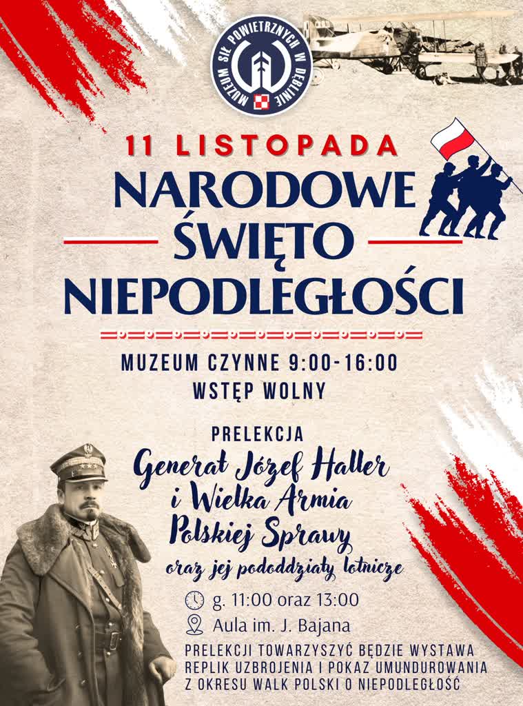 „Błękitny Generał” i darmowe zwiedzanie. 11 listopada w lotniczym muzeum 2 haller.jpg