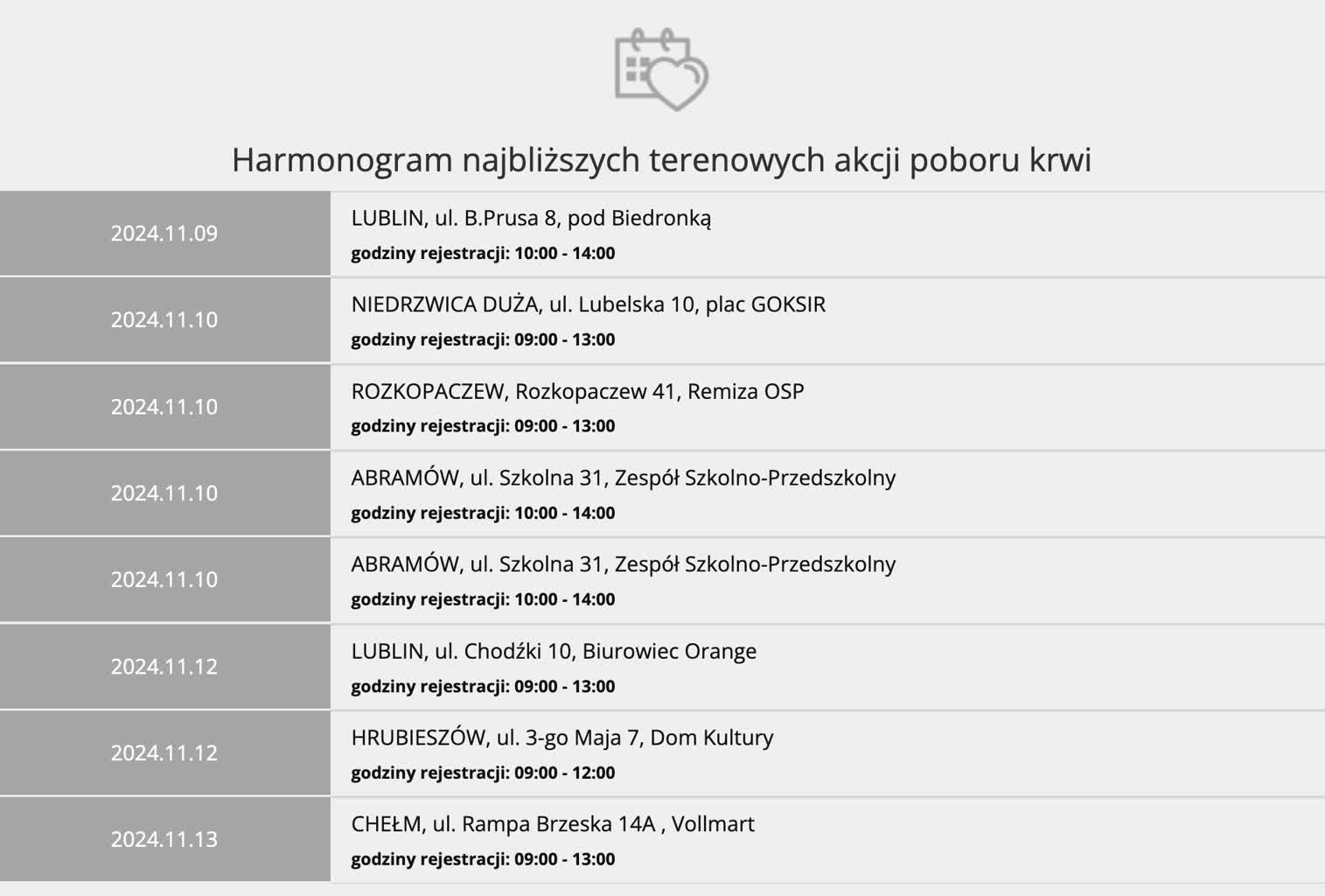 Kończą się zapasy krwi. Terenowe akcje w regionie 2 Zrzut ekranu 2024-11-9 o 23.22.18.png