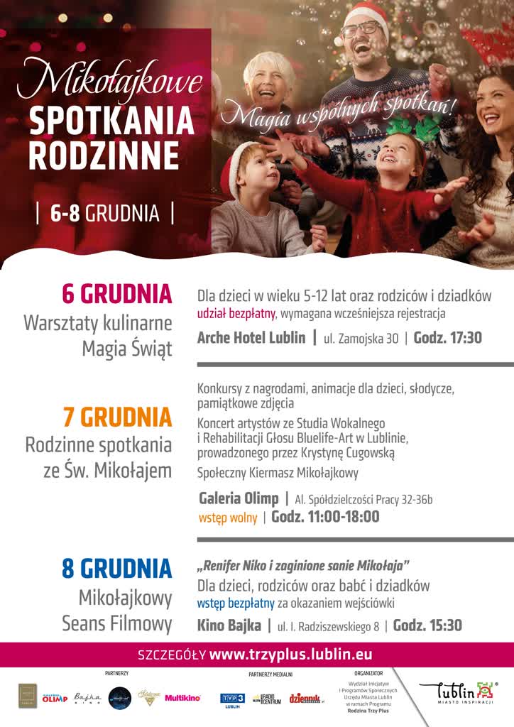 Kiermasz i warsztaty kulinarne. Poczuj magię świat na rodzinnym spotkaniu w Lublinie 2 Magia wspólnych spotkań_plakat.jpg