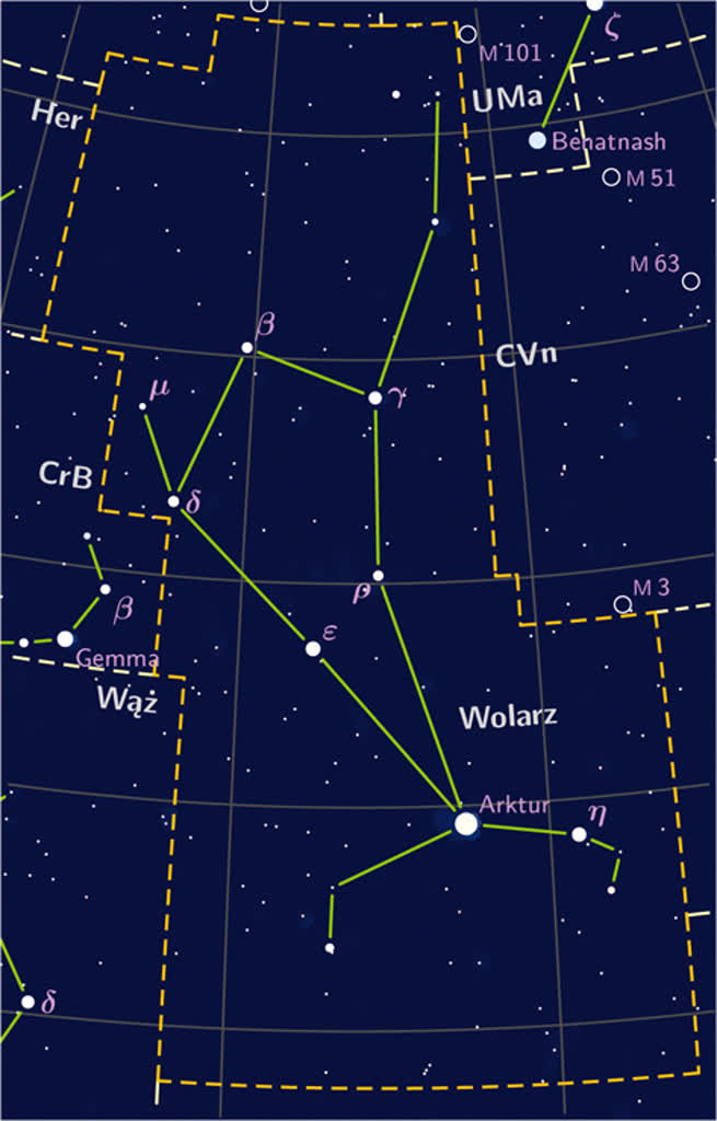 Deszcz meteorytów i zakrycie Saturna. Spektakularne zjawiska na nocnym niebie! 2 Boötes_constellation_PP3_map_PL.jpg