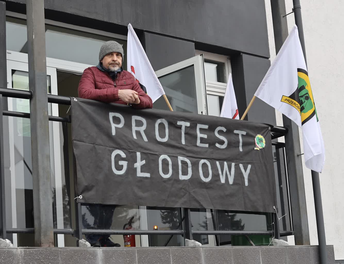 Protestują w obronie miejsc pracy. Do pracownika kopalni Bogdanka dołączyły kolejne osoby 2 IMG_2607.jpeg