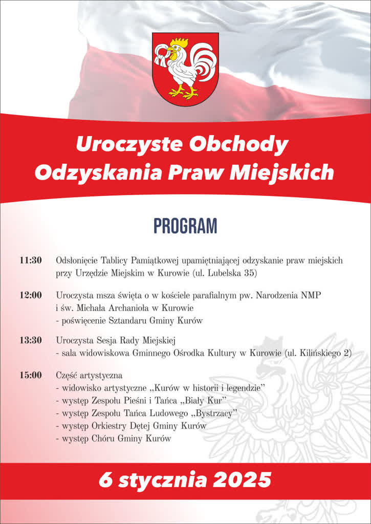 Pamiątkowa tablica i uroczysta sesja. Kurów świętuje odzyskanie praw miejskich 2 ObchodyOdzyskaniaPrawMiejskich.jpg