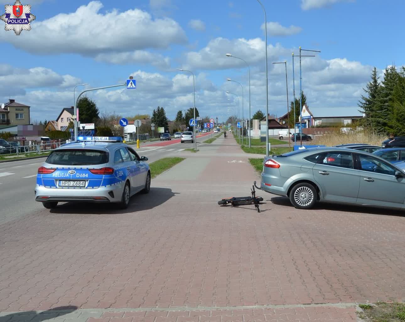 Wypadek z udziałem hulajnogi elektrycznej. 14-latek potrącony 2 361-263749.jpg