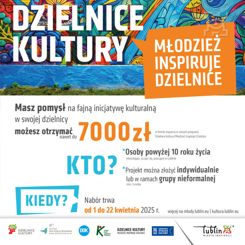 Rusza nabór projektów do programu "Dzielnice Kultury/Młodzież Inspiruje Dzielnice" 2 grafika_dzielnice_kultury_mlodziez_inspiruje_dzielnice_2025,klOWfqWibGpC785HlXs.jpg
