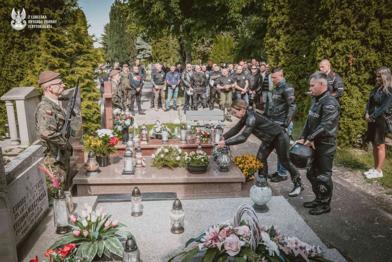 Pamiętają o poległych kolegach. 6. Motocyklowy Rajd Weterana 3 2LBOT Rajd Weterana 2025_6.jpg