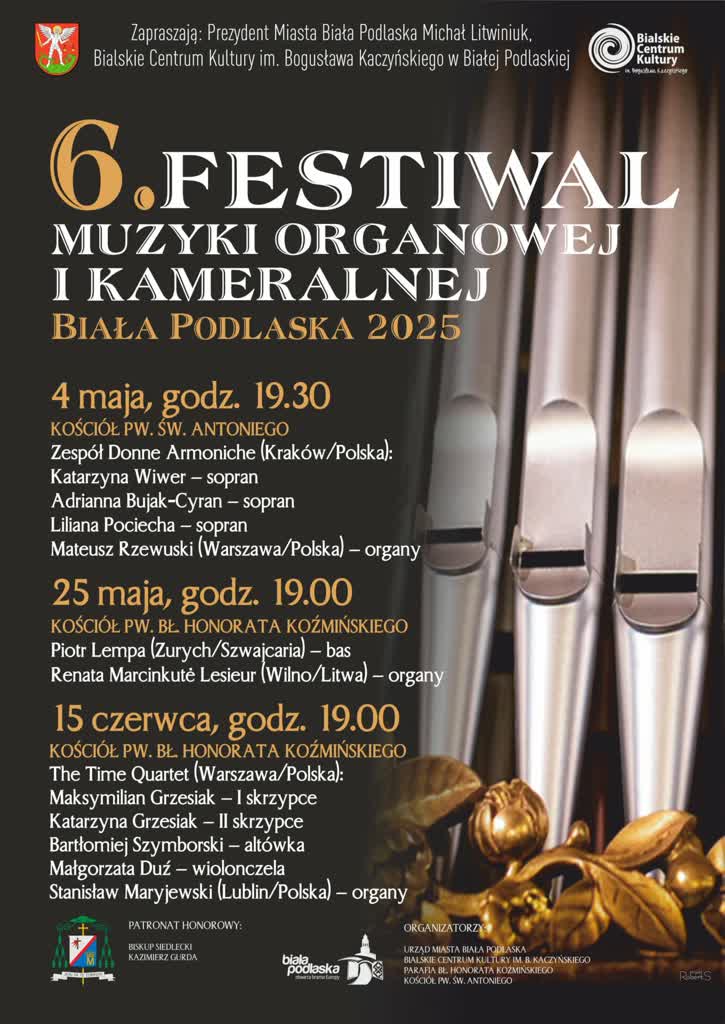 Muzyka organowa i kameralna zabrzmi w Białej Podlaskiej. Rusza festiwal 2 Bialski-6-Festiwal-Organowy-2025-1-3000-scaled.jpg