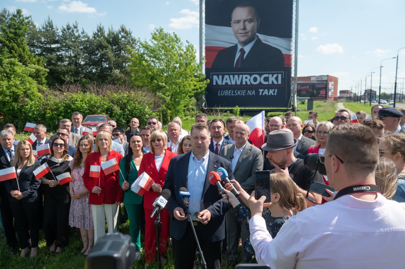 Karol Nawrocki na Lubelszczyźnie. Politycy PiS apelują do wyborców 5 DSC_1753.jpg