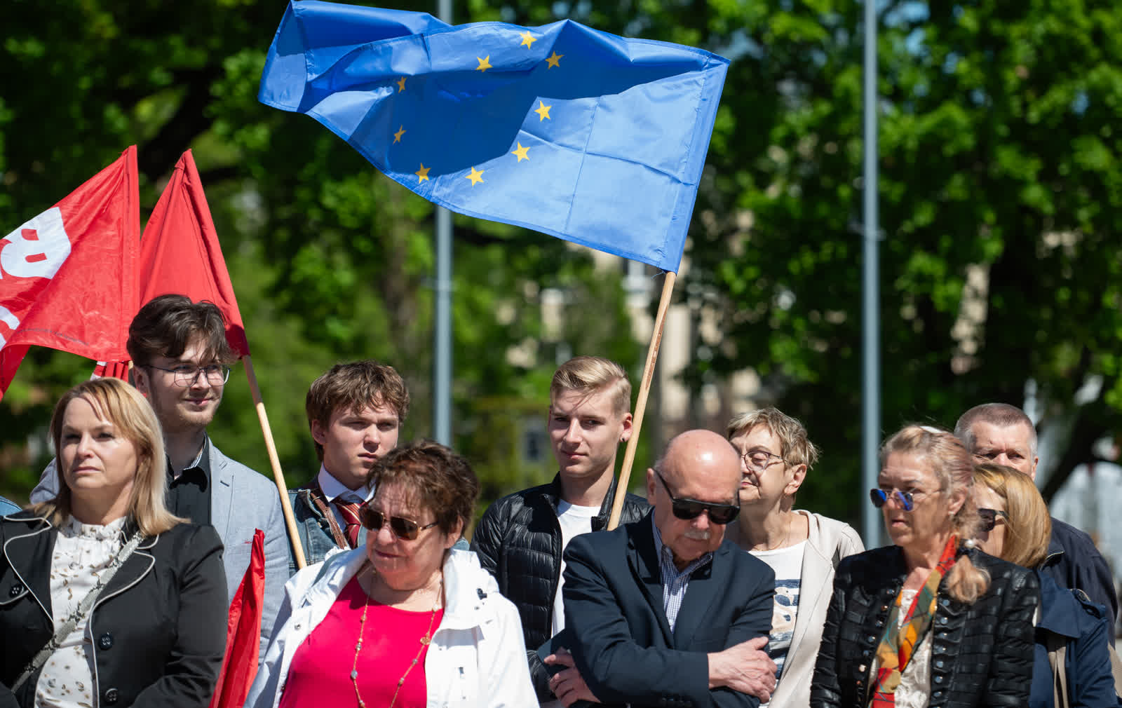 Wiec zamiast pochodu. Święto Pracy ma swoich zwolenników 2 DSC_7223.jpg