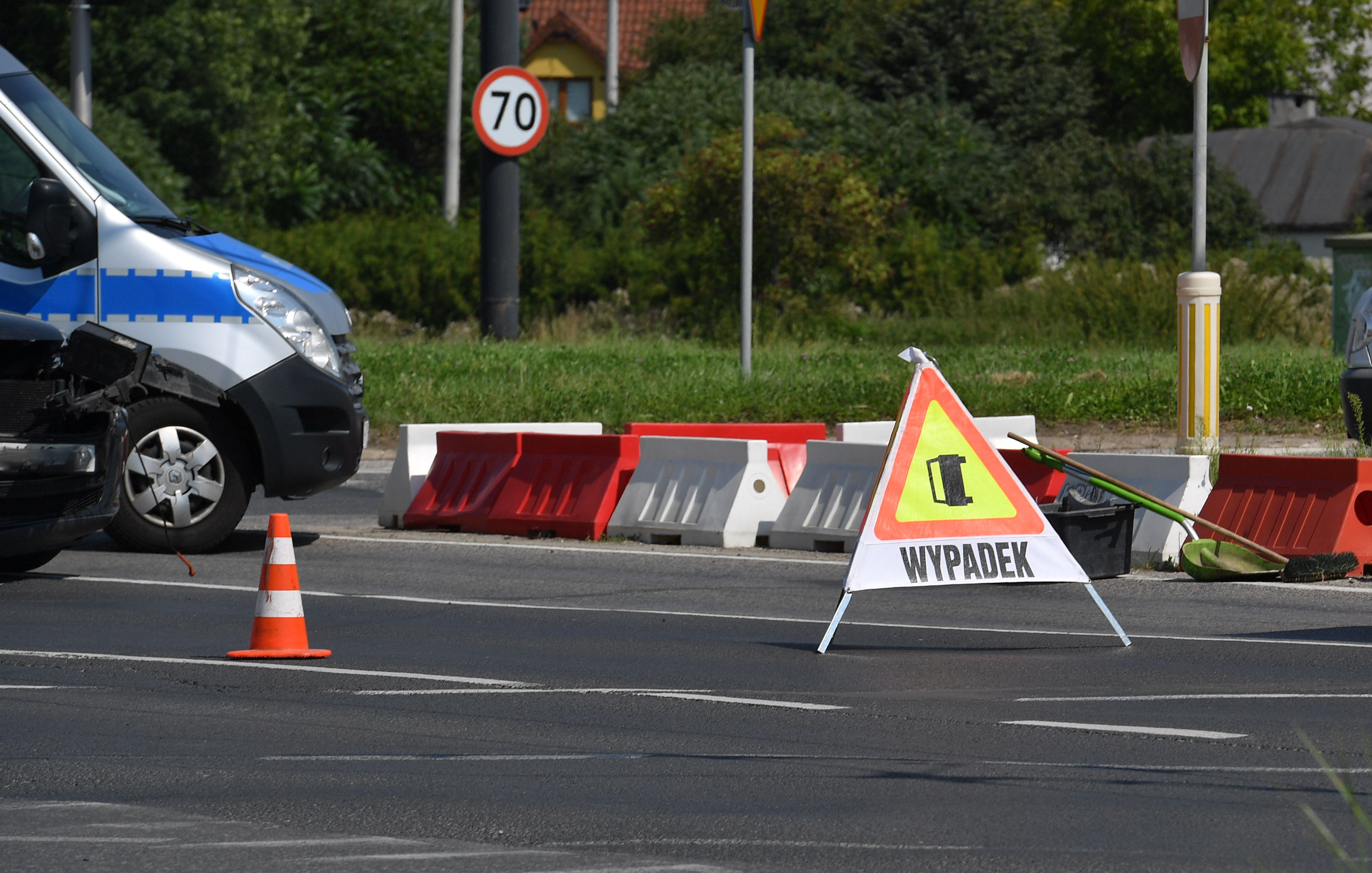 Wypadek w powiecie radzyńskim. Dwie osoby poszkodowane