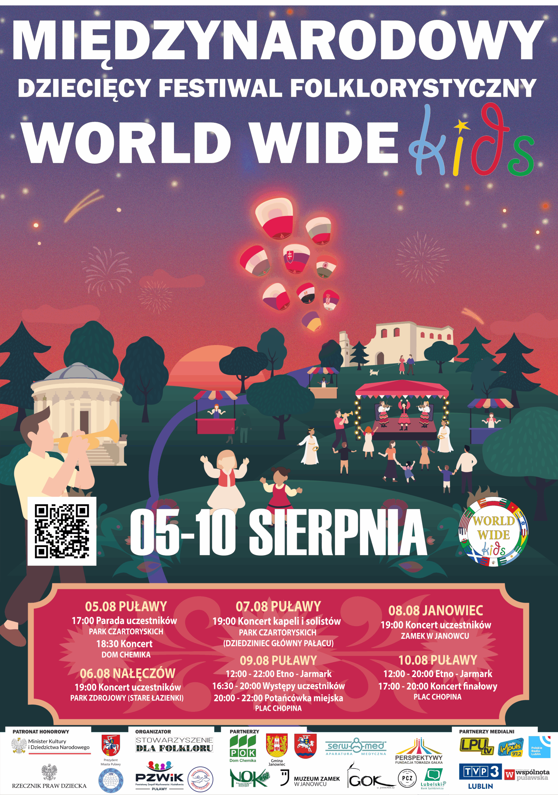 III Międzynarodowy Dziecięcy Festiwal Folklorystyczny World Wide Kids 7 plakat25 1 scaled