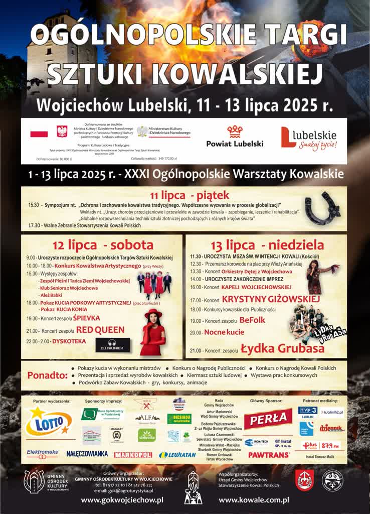 Kucie przy wieży. Kowalscy artyści stworzą cudeńka z metalu 3 plakat wojciechów.jpg