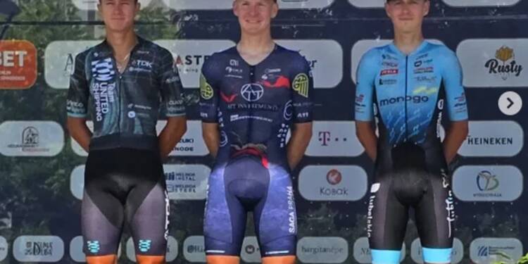 Udany pierwszy etap. Lubelski kolarz na podium w Rumunii 1 etap 2025 08 08 204724