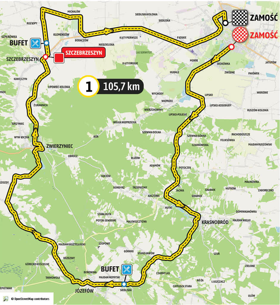 "Idealna promocja regionu". Rusza Tour de Pologne Kobiet 2 TDPW-MAPA-ETAP-1.jpg