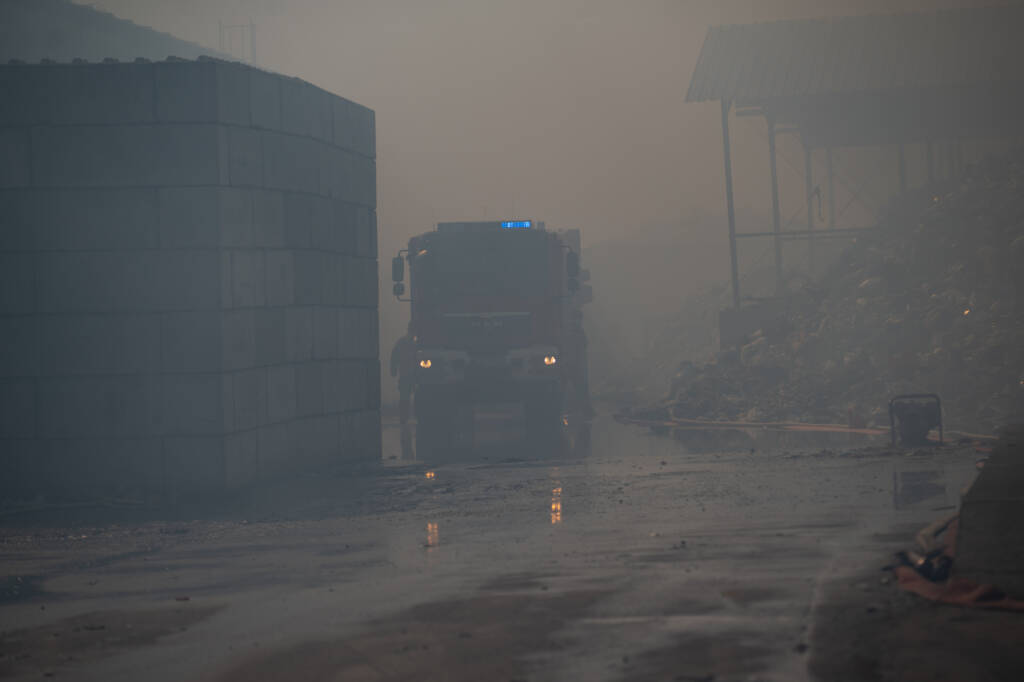 Zbadano powietrze po pożarze w Bełżycach. Co ustalili inspektorzy? 1 DSC 3191