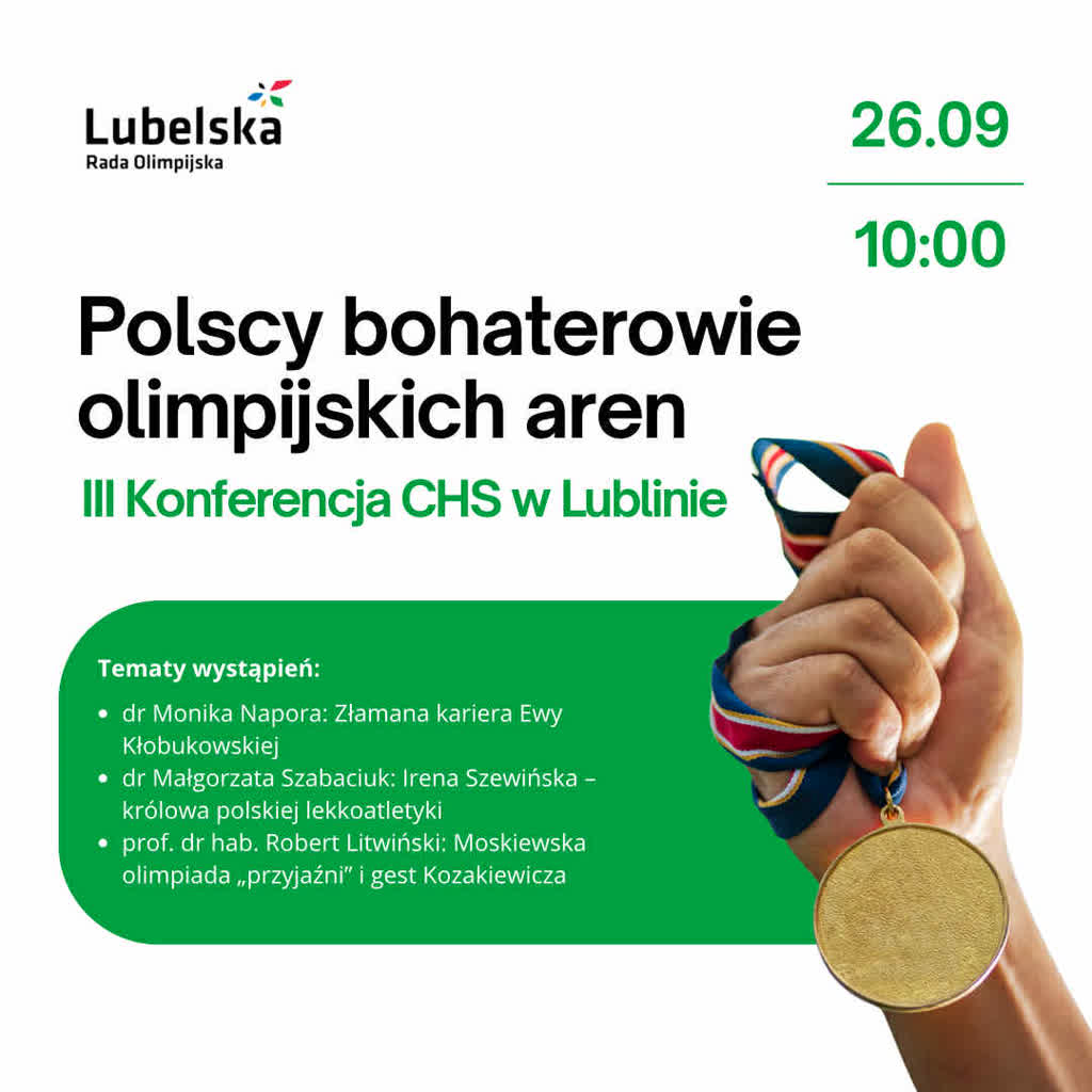 „Polscy bohaterowie olimpijskich aren”. Konferencja w Lublinie